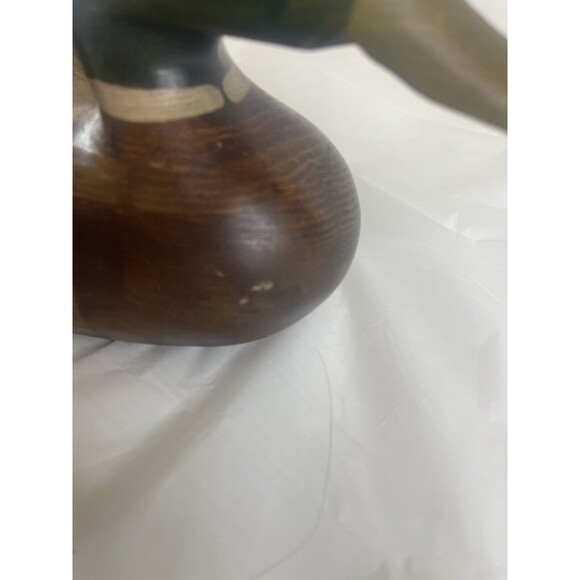 TOM TABER SIGNED NAT'S POND MALLARD DECORATIVE BIRD WATERFOWL WOOD CARVED DECOY - Picture 3 of 12